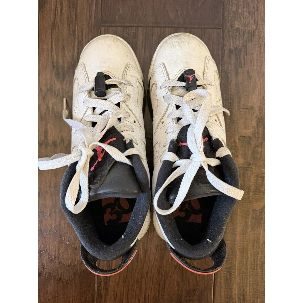 Jordan 6 Retro Low White Infrared 23 Black GS 5Y 23.5 CM 2015 Edition